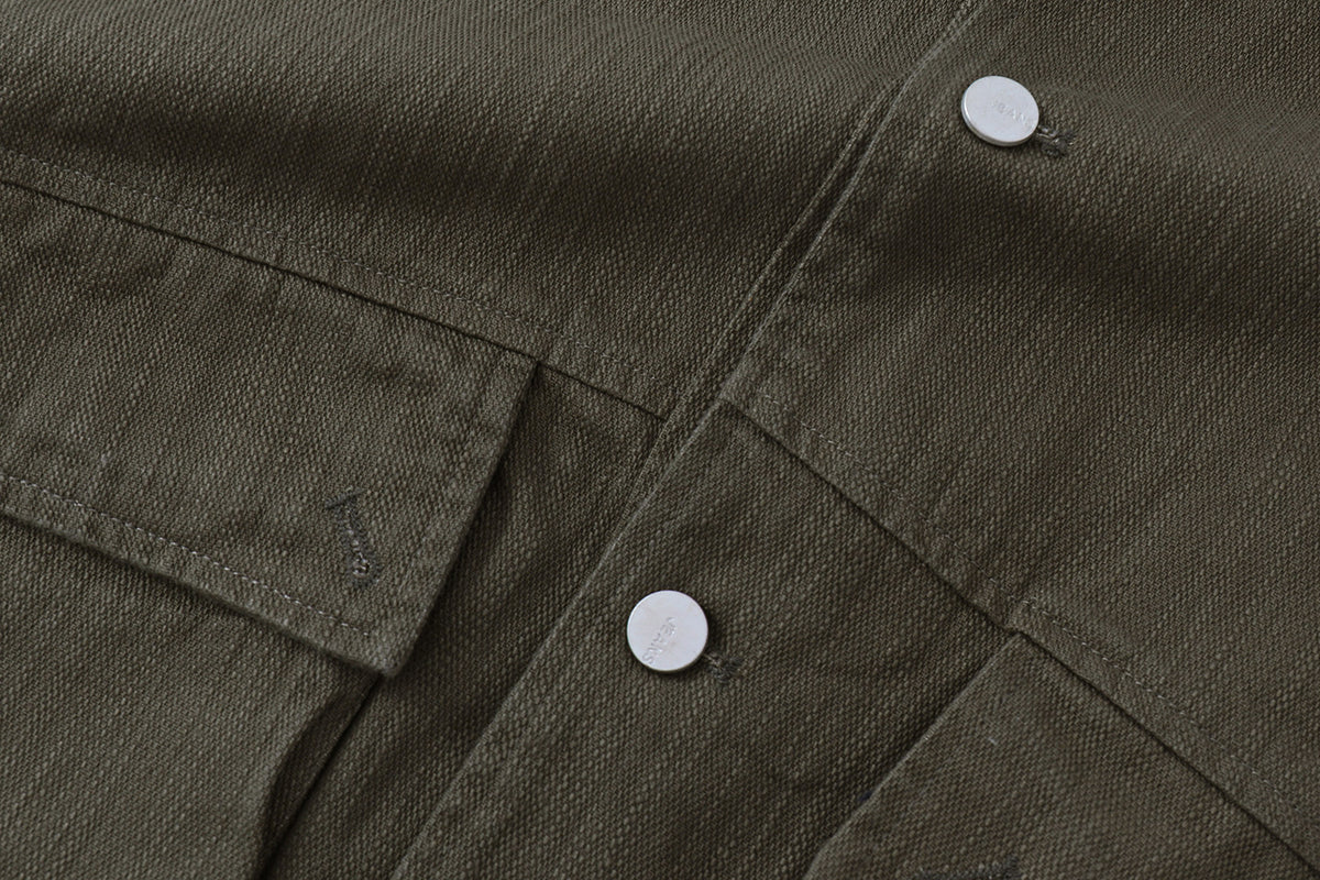 American Vintage Large Pocket Waist-Cinching Jacket – 100% Cotton Men's Streetwear Coat | Yamalinclothes