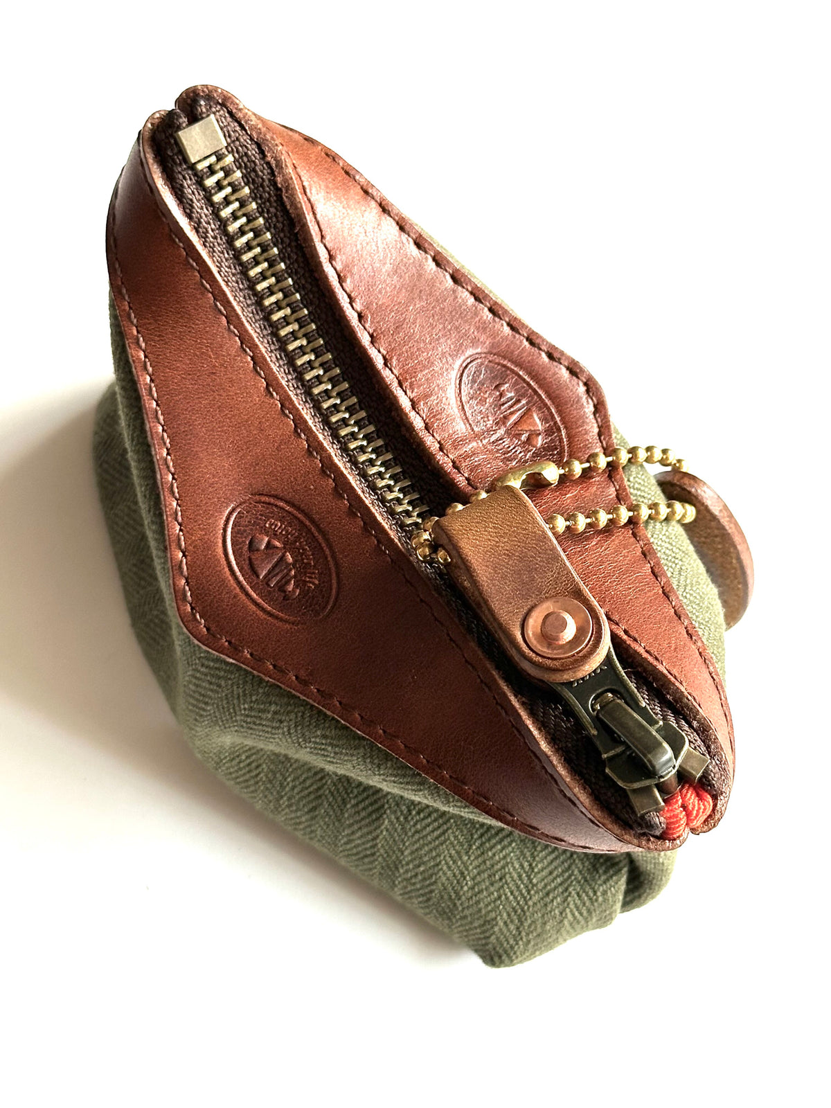Vintage Cowhide Spliced Canvas Multi-Purpose Bag – Coin Purse Key Bag Card Holder | Yamalinclothes