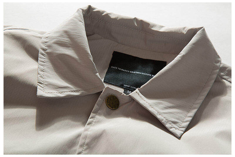 Coach Jacket – Snap Front & Drawstring Hem | Yamalinclothes
