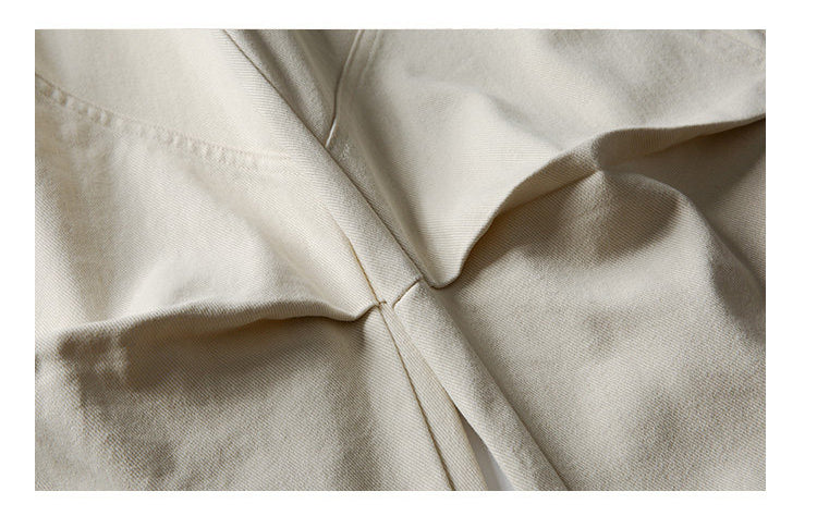 Curved-Leg Pants – Washed Finish & Panel Seams | Yamalinclothes