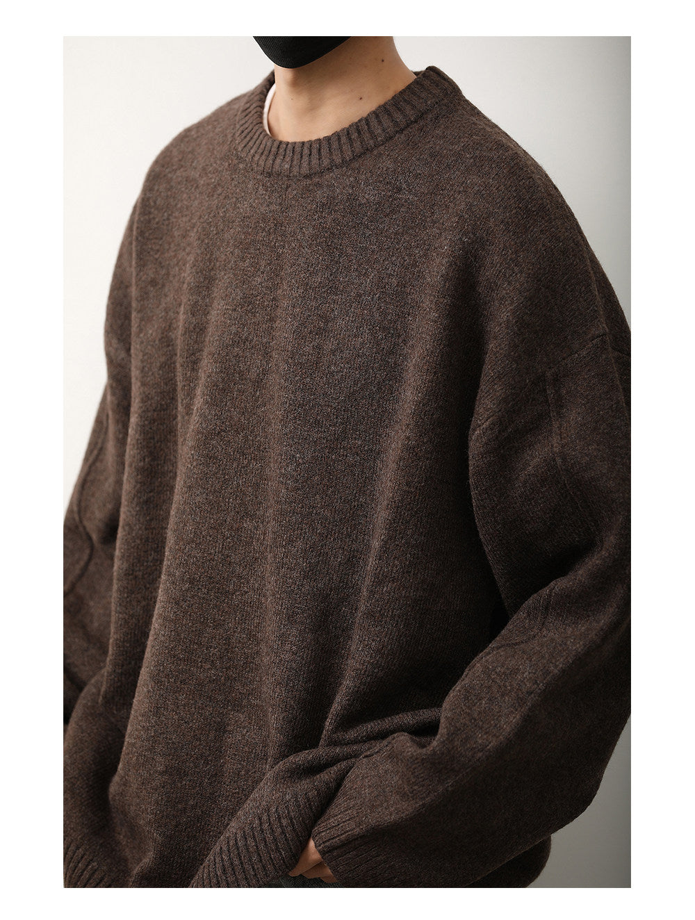 Japanese Crew Neck Knit Sweater – Unisex Base Layer Top – Japanese vintage | yamalin clothes | Yamalinclothes