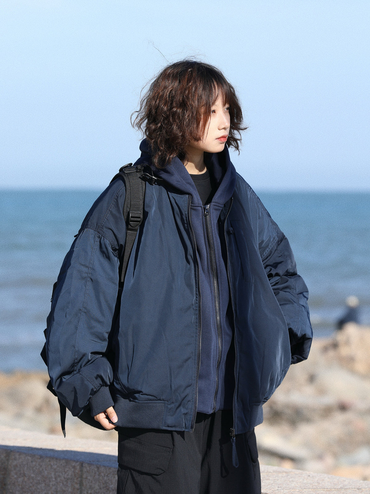 Duck Down Jacket – Oversized Zip Front | Yamalinclothes