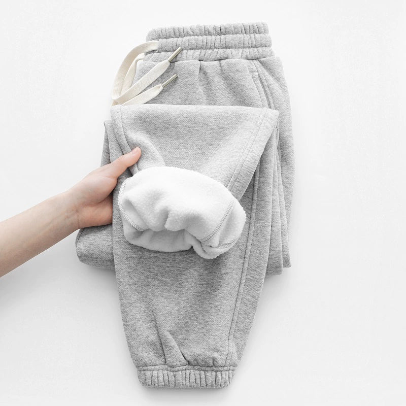 400g heavy navy blue twill fleece corset sweatpants casual fleece warm unisex style