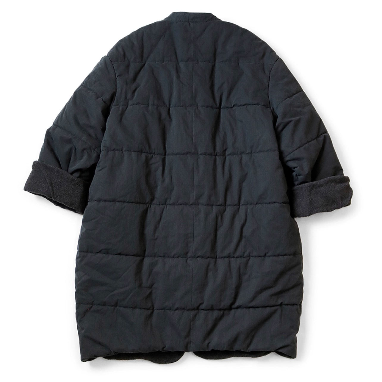 23AW Japanese casual mid-length five-point quilt wrap cotton jacket