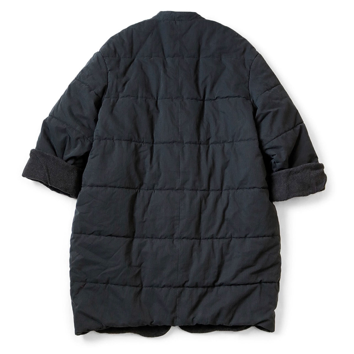 Artisan Mid-Length Quilted Wrap Cotton Coat – Unisex | Yamalin clothes | Vintage workwear outfit for men