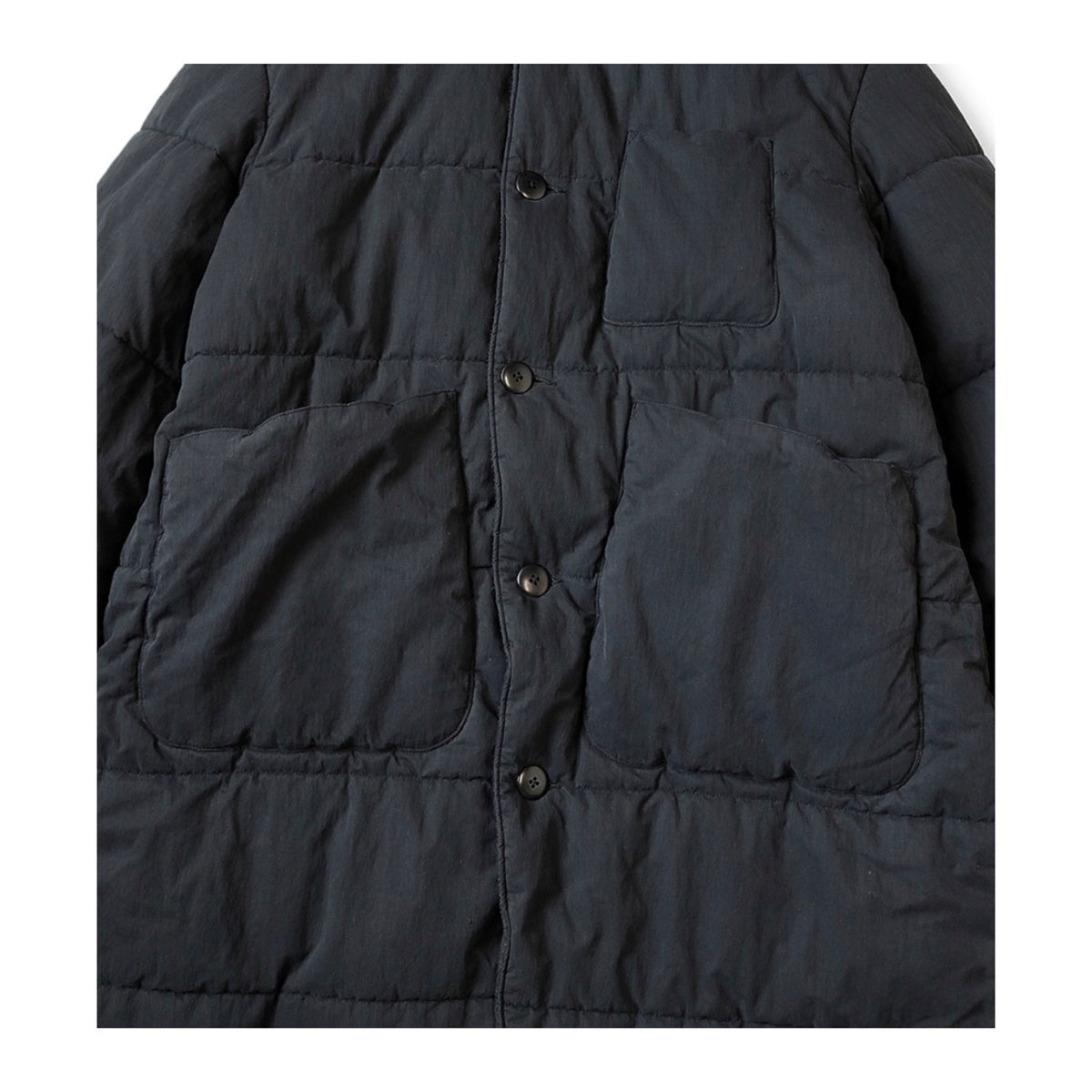Artisan Mid-Length Quilted Wrap Cotton Coat – Unisex | Yamalin clothes | Vintage workwear outfit for men
