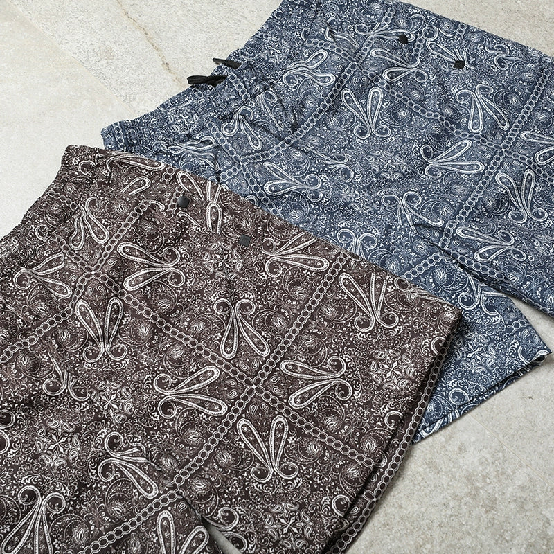 Cashew flower drawstring casual sports beach shorts