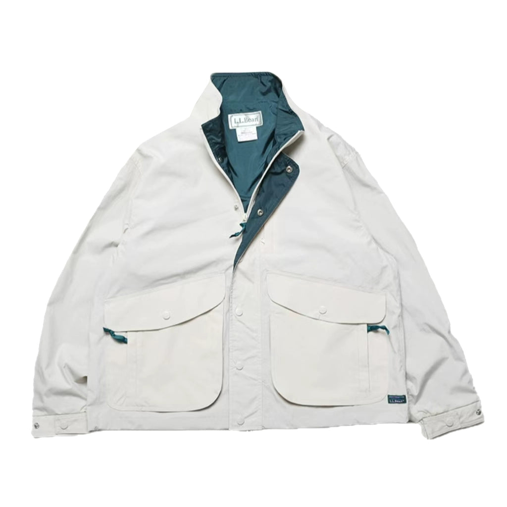 Couple Casual Retro Japanese Waterproof Outdoor Nylon Stand Collar Jacket