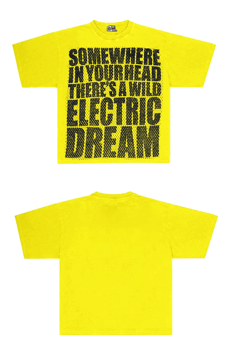 Artist Series Oversize Large Edition Copywriting Short Sleeve T-Shirt Short Sleeve Tee Real 270g!