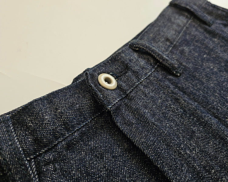 replica high-waisted loose wide-leg cattle jeans