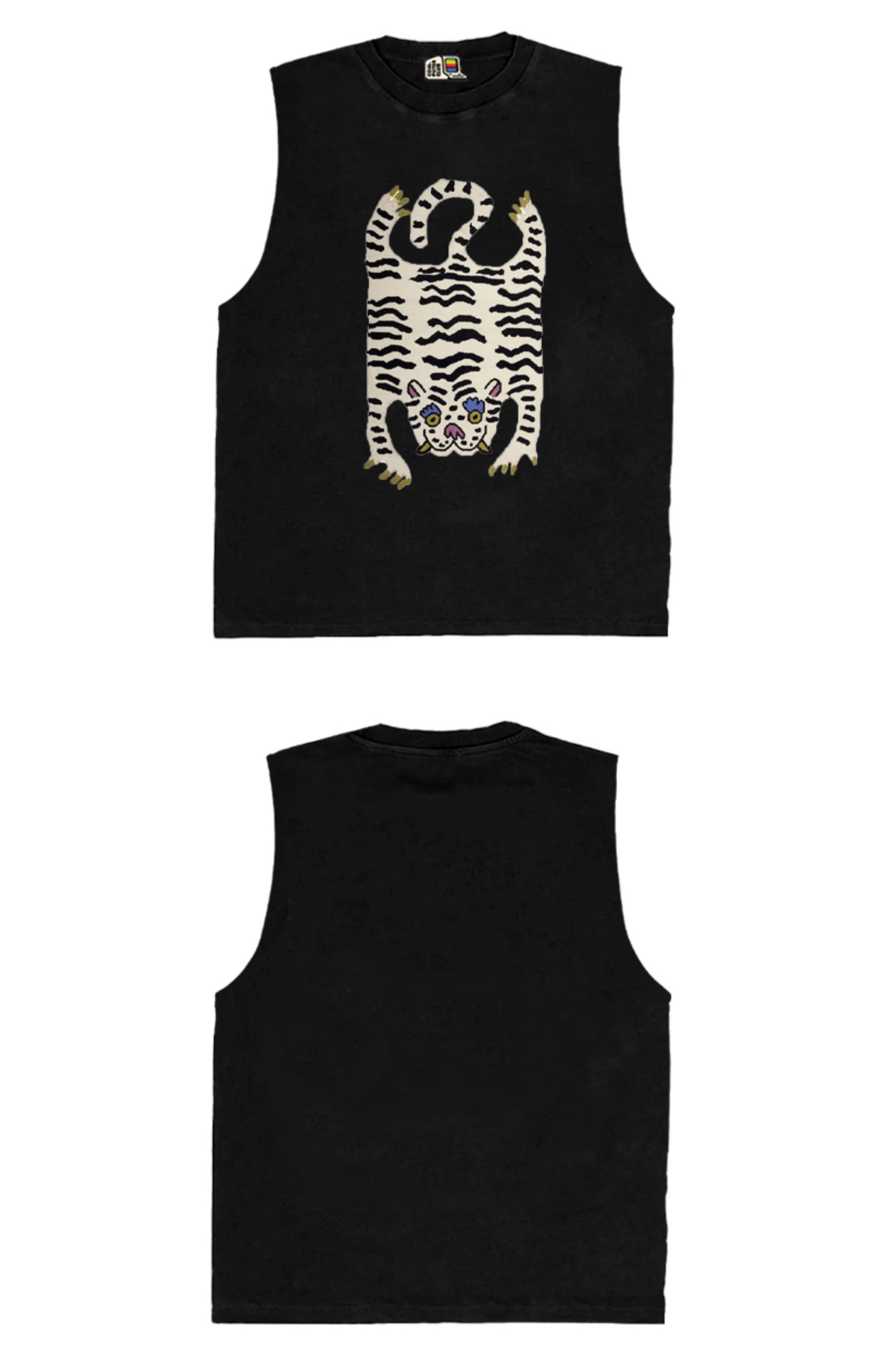 All Nature Artist Series Cool Wind Fried Street Vest Cut Sleeves Premium Plus Size Super Cool Loose