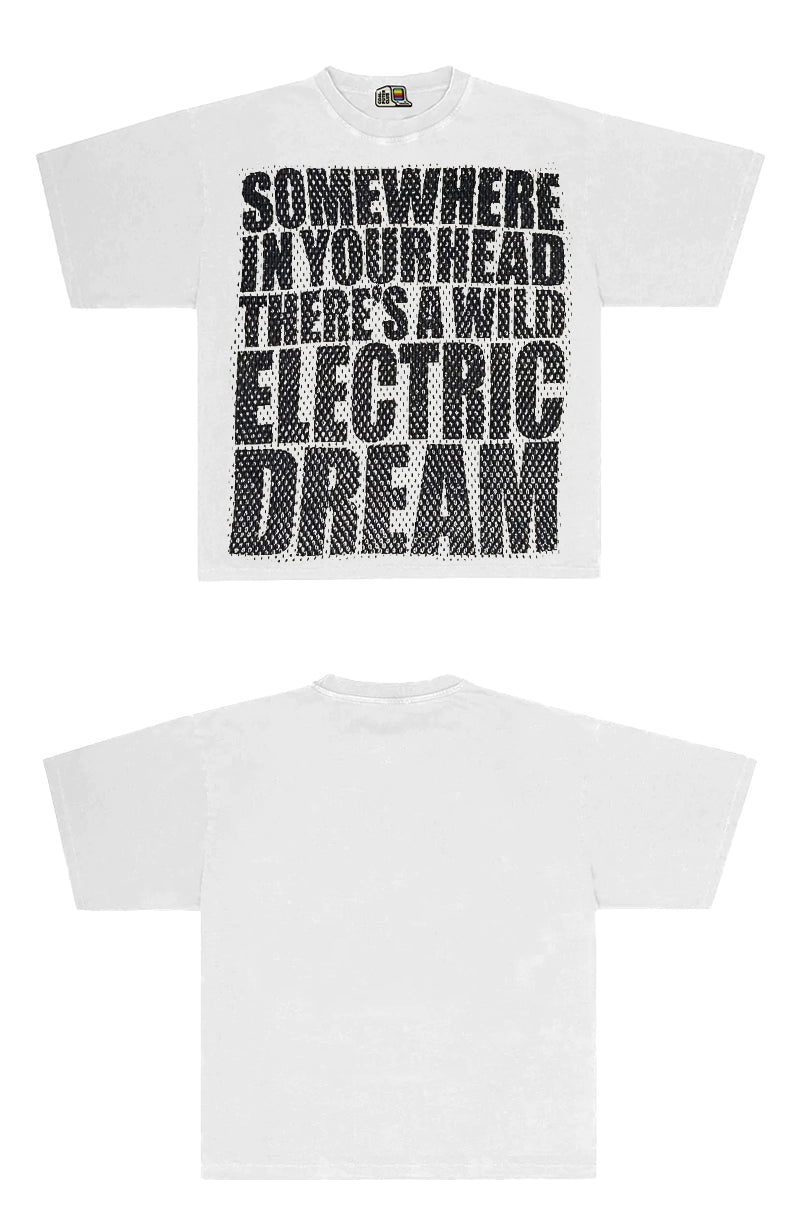 Artist Series Oversize Large Edition Copywriting Short Sleeve T-Shirt Short Sleeve Tee Real 270g!