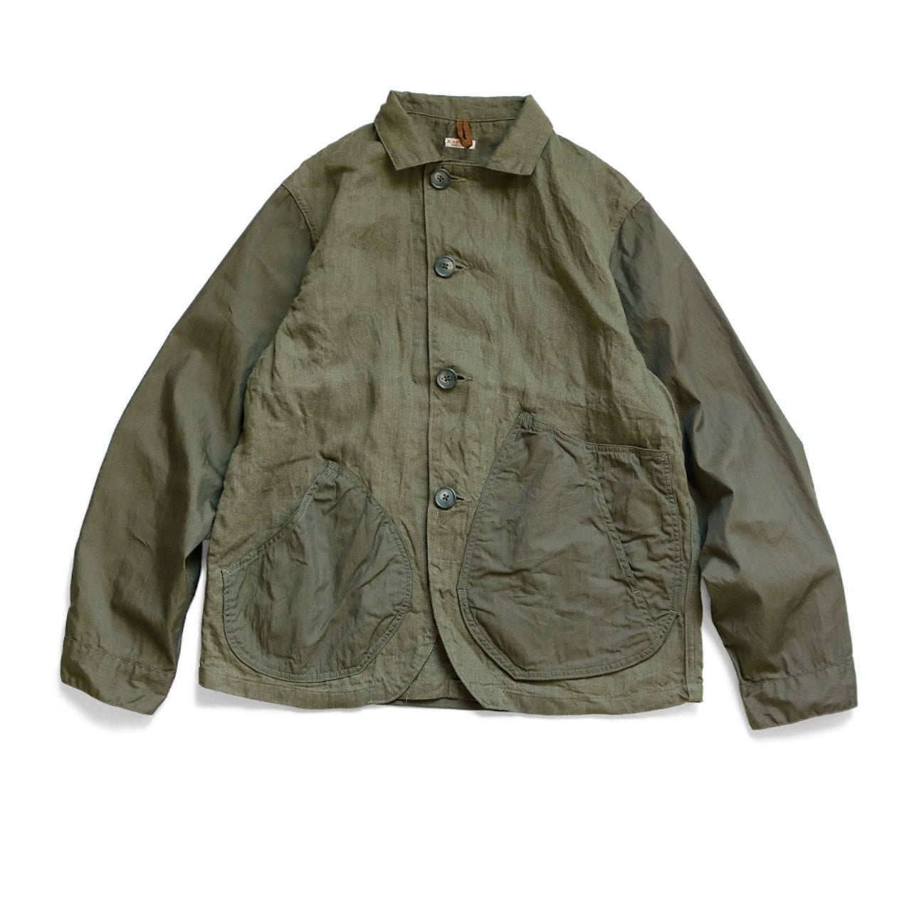 casual linen color-block lapels loose jacket shirt long sleeves