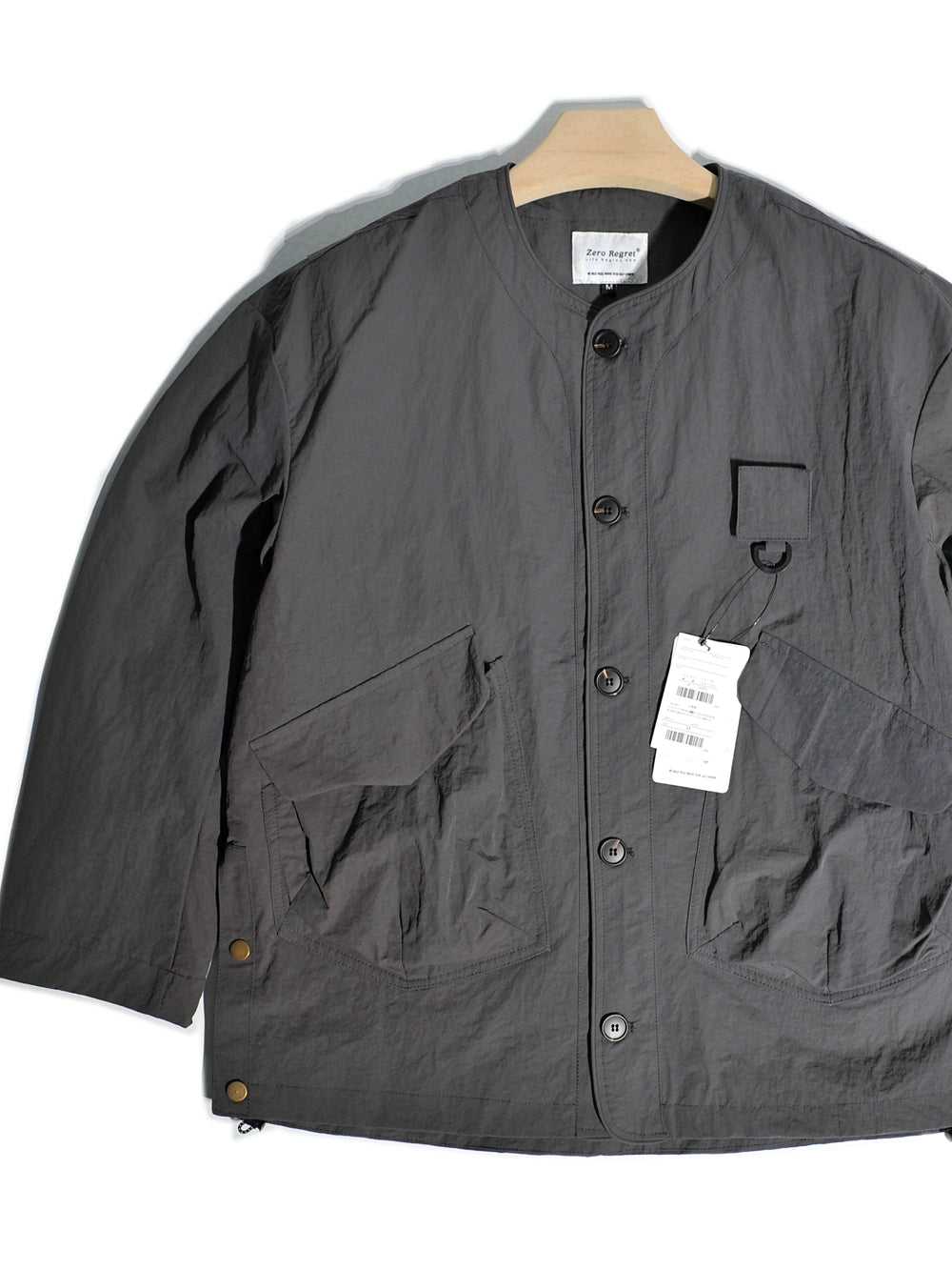 CityBoy Minato Wind Turbine Mountain Outdoor Hunting Pocket Collarless Cargo Jacket Japanese Loose Fishing Jacket