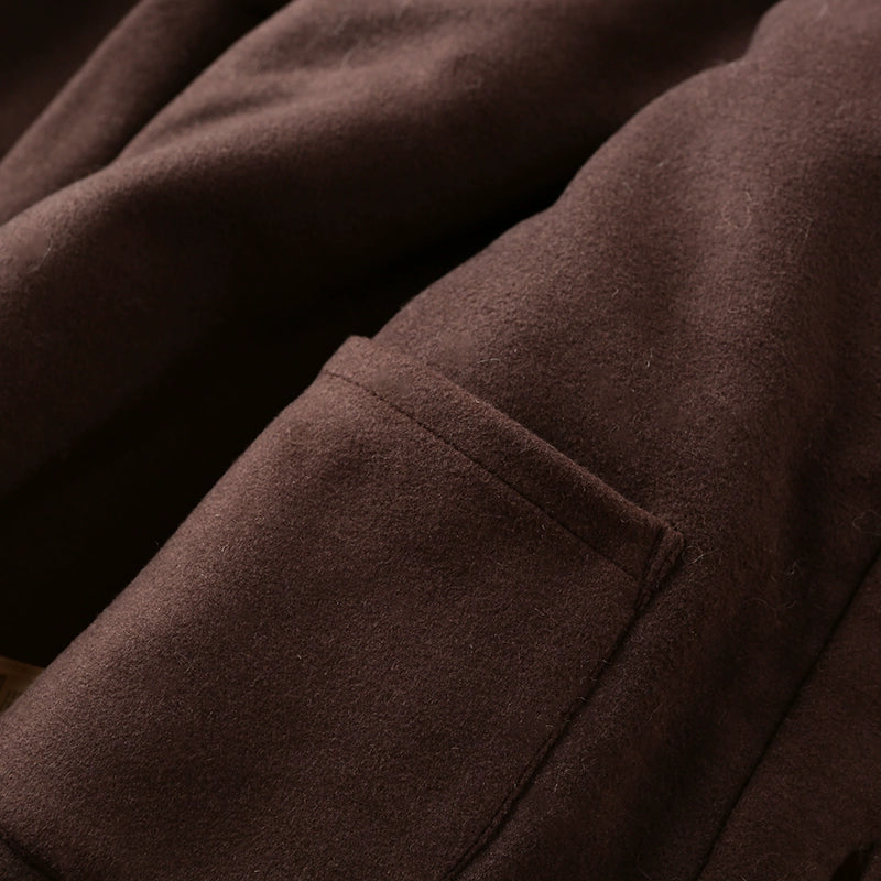 Heavy attack Italian single foreign trade men's high-end stand collar wool thickened knitted cardigan sweater outer winter