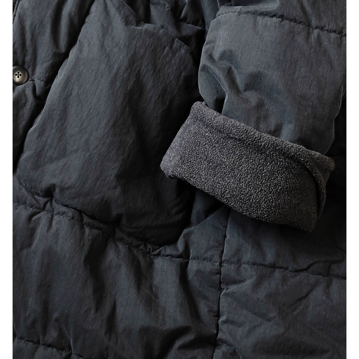 Artisan Mid-Length Quilted Wrap Cotton Coat – Unisex | Yamalin clothes | Vintage workwear outfit for men