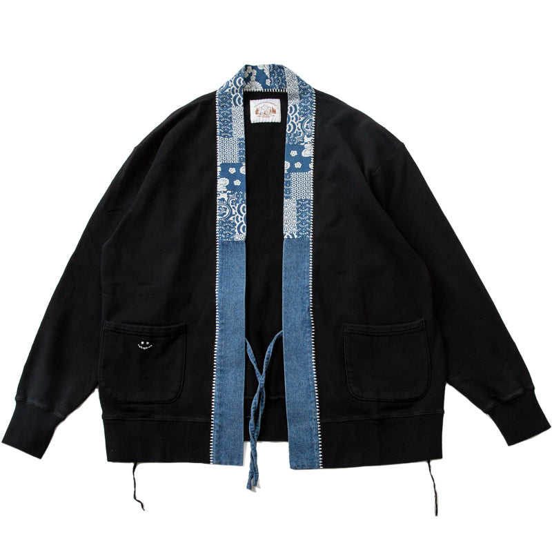 Splicing jeans national style pattern thorn embroidered robe jacket outer