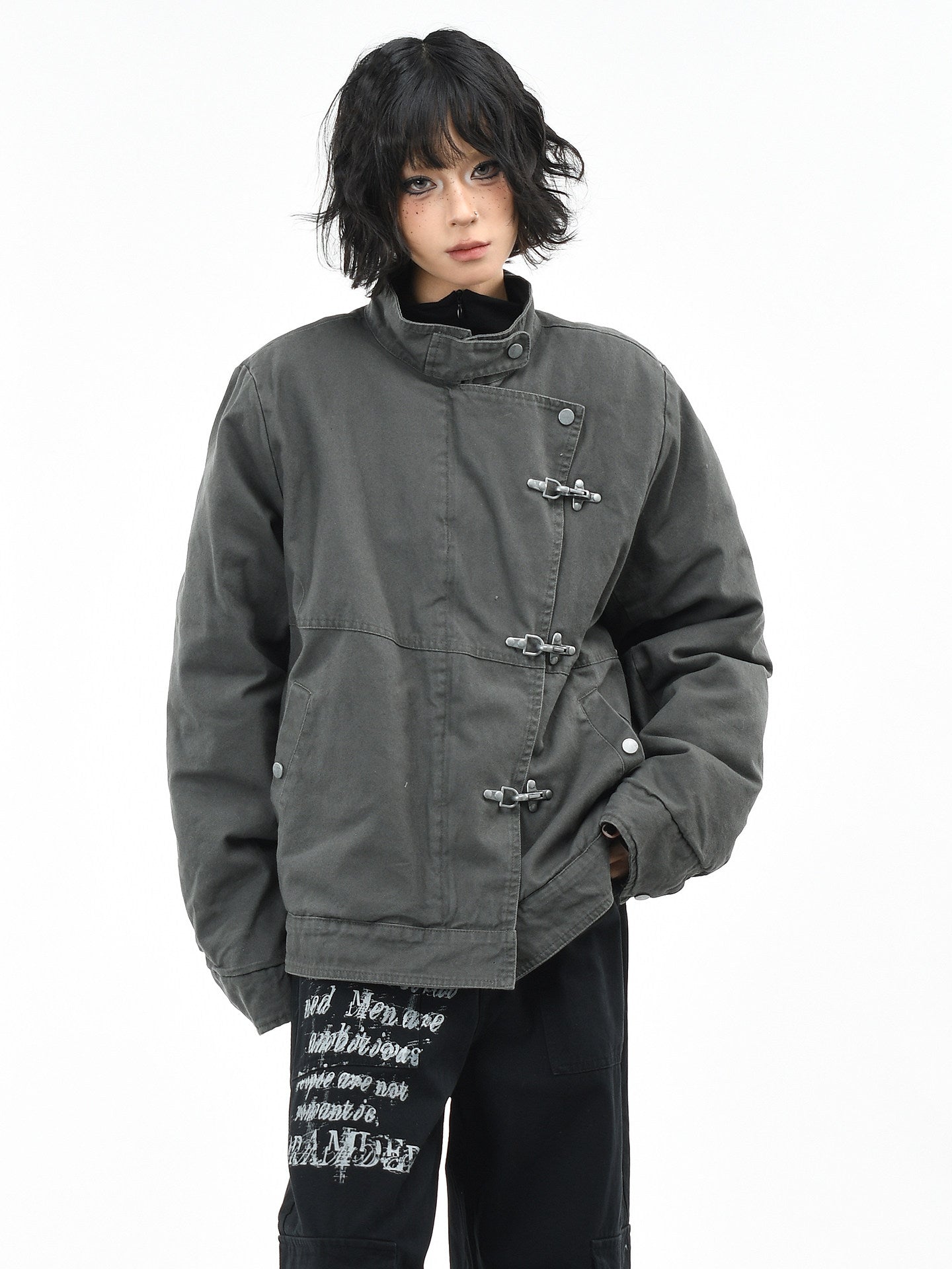 Deconstructed Cargo Cotton Jacket – Unisex Warm Winter – Japanese vintage | yamalin clothes | Yamalinclothes