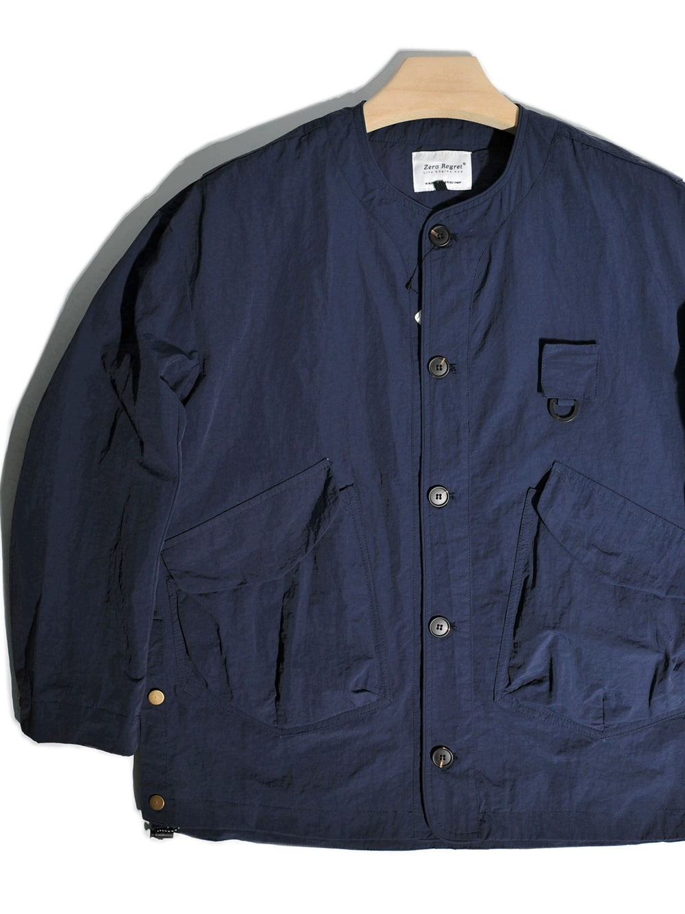 CityBoy Minato Wind Turbine Mountain Outdoor Hunting Pocket Collarless Cargo Jacket Japanese Loose Fishing Jacket