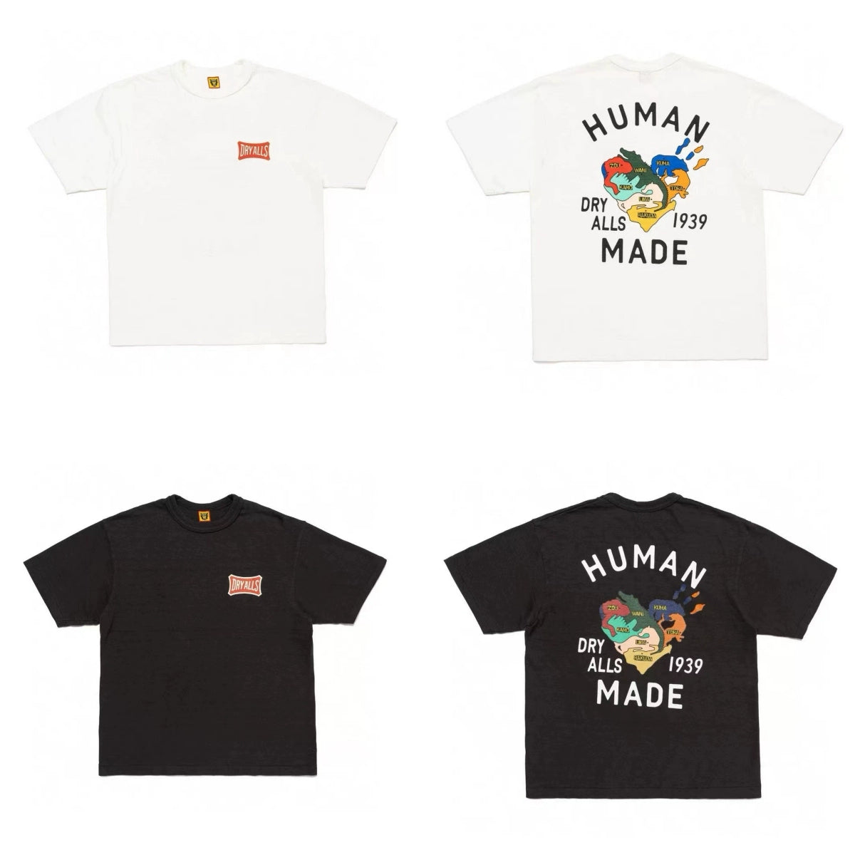 Summer chunky cotton short sleeve T-shirt loose cartoon print retro