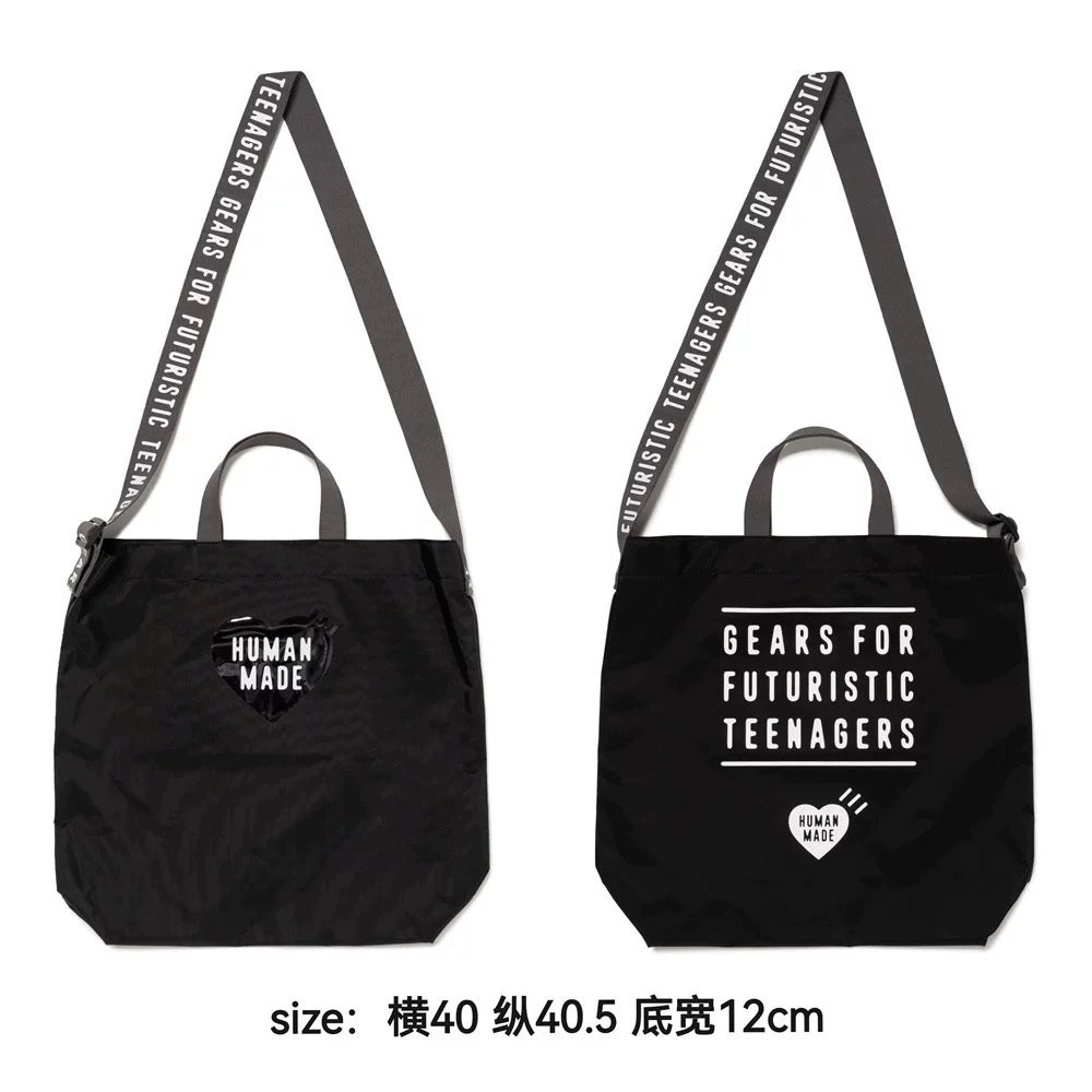 cotton arabesque water ripple cowhide Japanese men's and women's trend crossbody shoulder bag