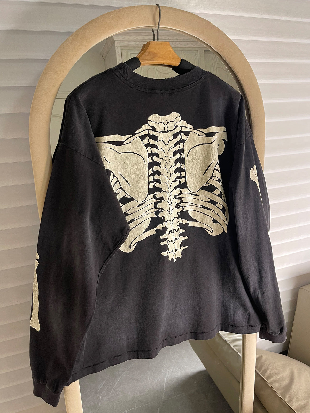 Skeleton Long-Sleeve T-Shirt – Front & Back Print