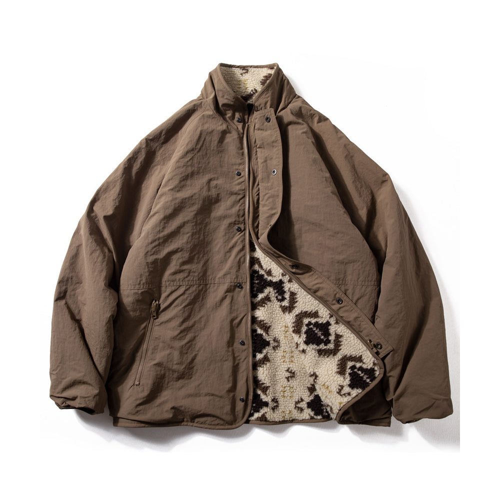 Reversible Fleece Jacket – Geometric Pattern | Yamalinclothes | Vintage workwear outfit