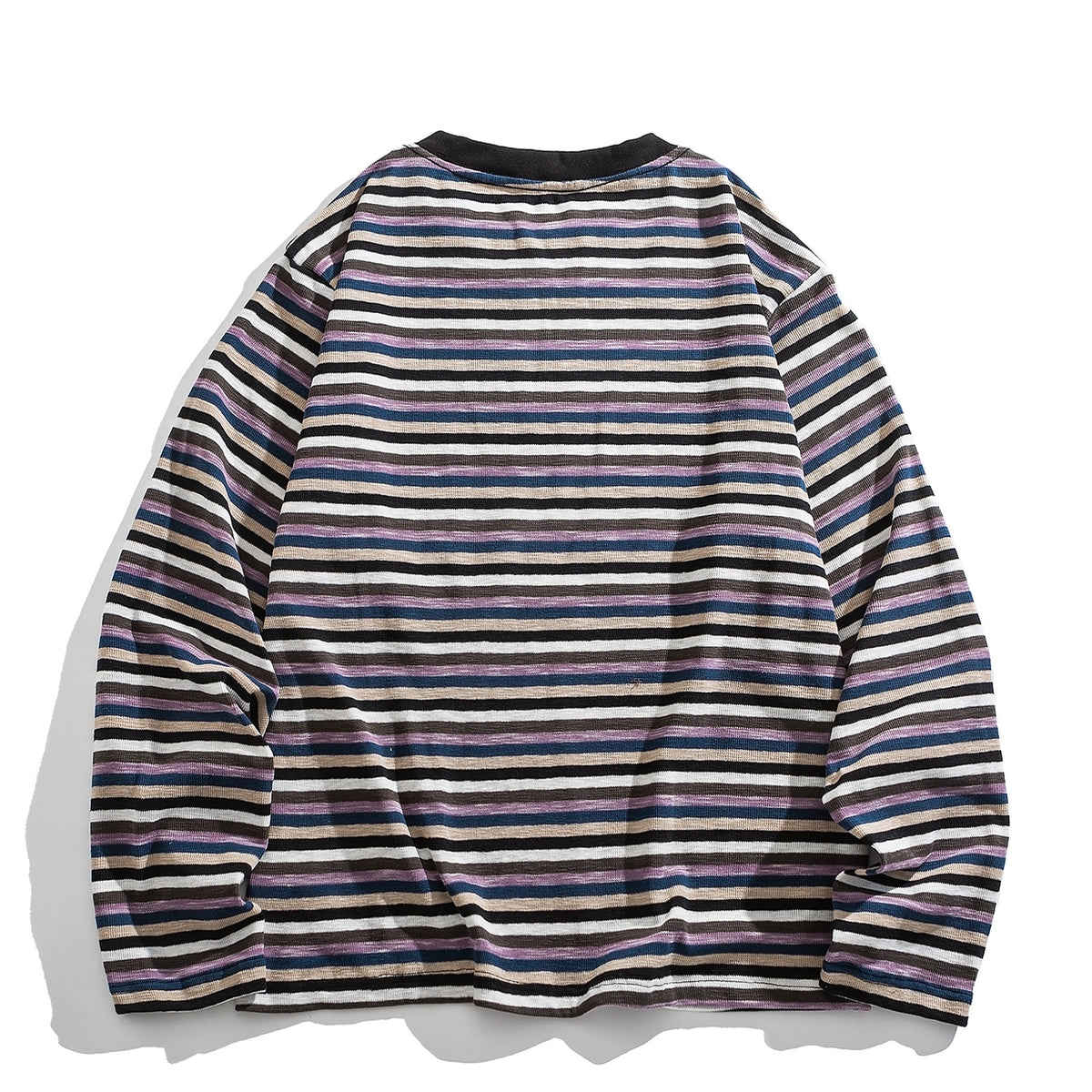 American Vintage Stripe Long-Sleeve T-Shirt – Relaxed Unisex Cotton Blend Tee | Yamalinclothes