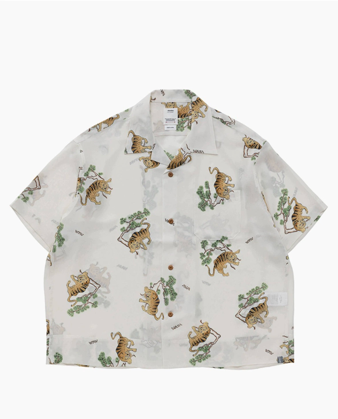 COPA Nakamura Beach Hawaiian Japanese tide casual tiger short sleeve shirt