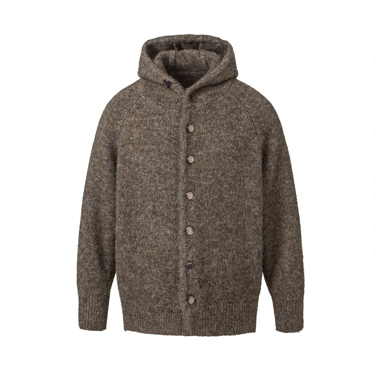 Vintage Hooded Knit Cardigan – Loose Unisex Lazy Style | Yamalinclothes