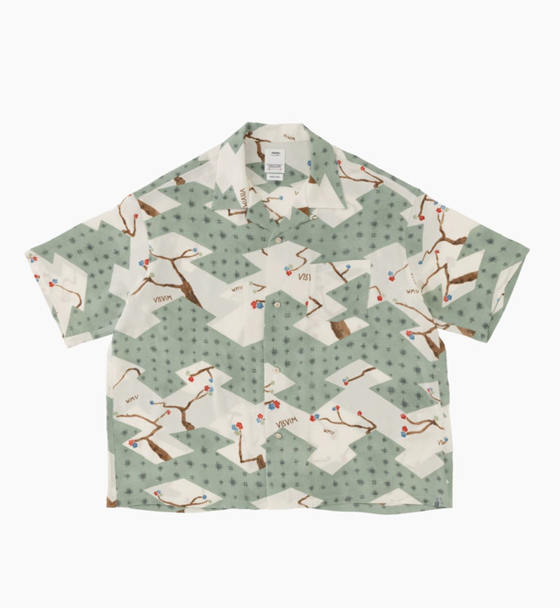 CROSBY HICHI NAKAMURA HAND-DYED HAWAII BLOSSOM RICH SHORT-SLEEVED SHIRT