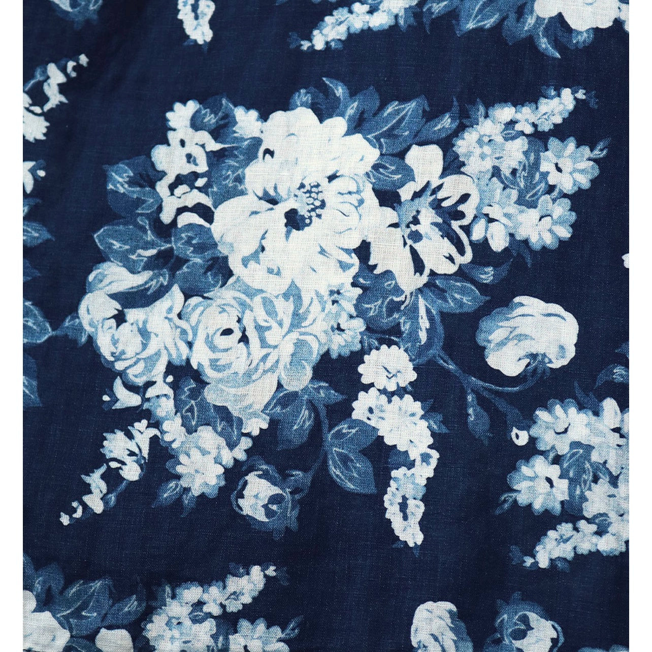 Japanese casual disconnect blue flower breasted loose long-sleeved shirt jacket