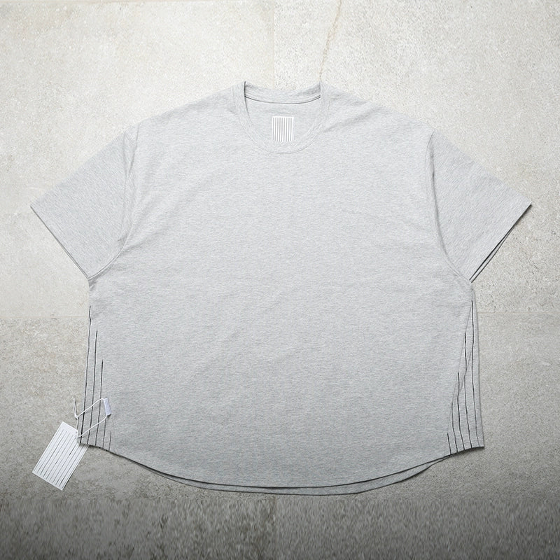 Clearance handling is very loose SFC side stripe wide cotton short sleeve Japanese loose