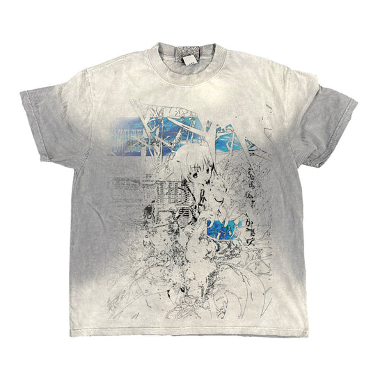 Japanese Graphic Print Crewneck Short Sleeve T-Shirt – Casual Unisex Streetwear Tee