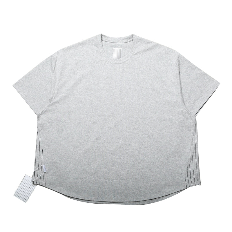 Clearance handling is very loose SFC side stripe wide cotton short sleeve Japanese loose