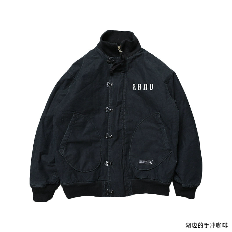 Autumn Winter Warm Vintage Distressed Washed Plus Cotton Deck Wear Ready-to-Wear Wash