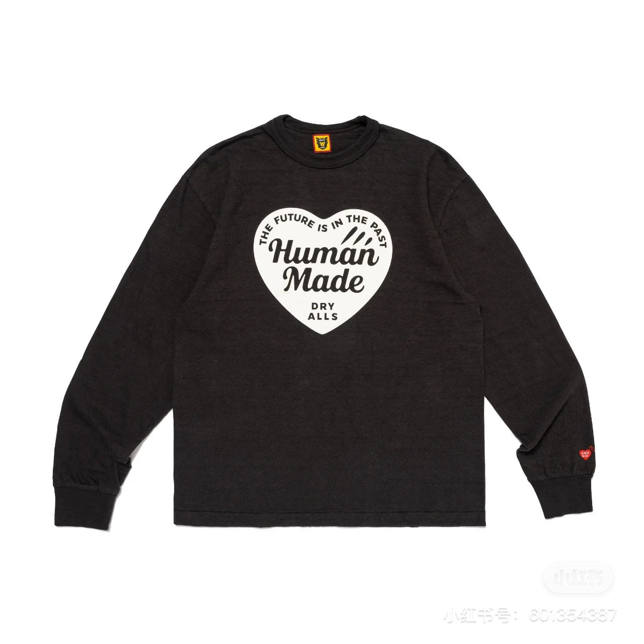 Heavy cotton long sleeve T-shirt loose casual cartoon print retro base shirt