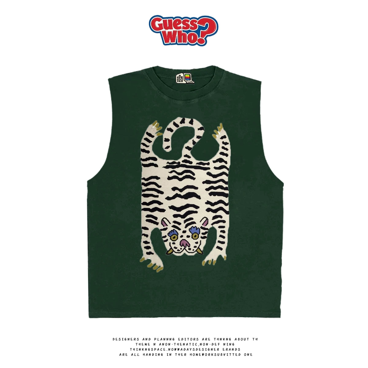 All Nature Artist Series Cool Wind Fried Street Vest Cut Sleeves Premium Plus Size Super Cool Loose