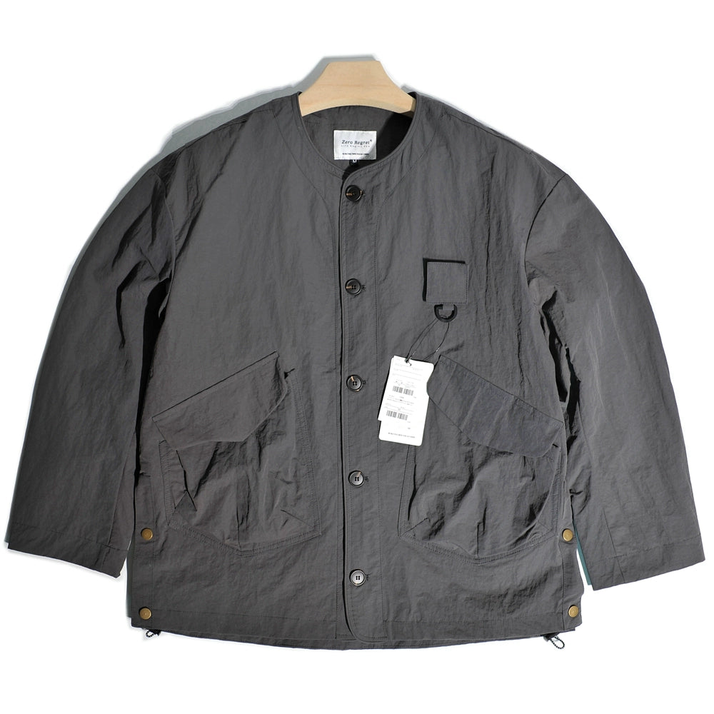 CityBoy Minato Wind Turbine Mountain Outdoor Hunting Pocket Collarless Cargo Jacket Japanese Loose Fishing Jacket