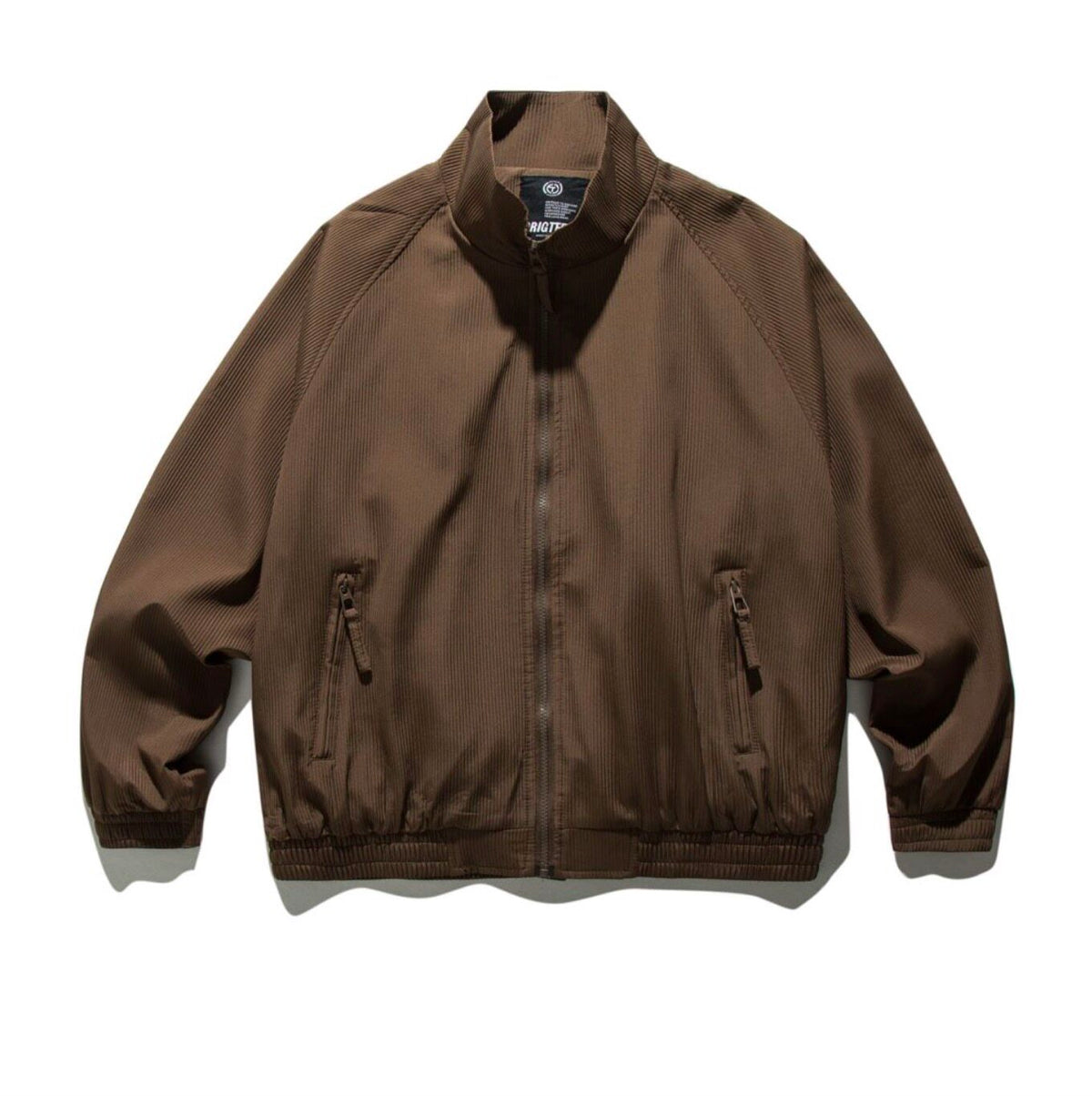Vintage Stand Collar Cargo Jacket – Unisex Raglan Zip | Yamalin clothes | Men's Vintage Workwear
