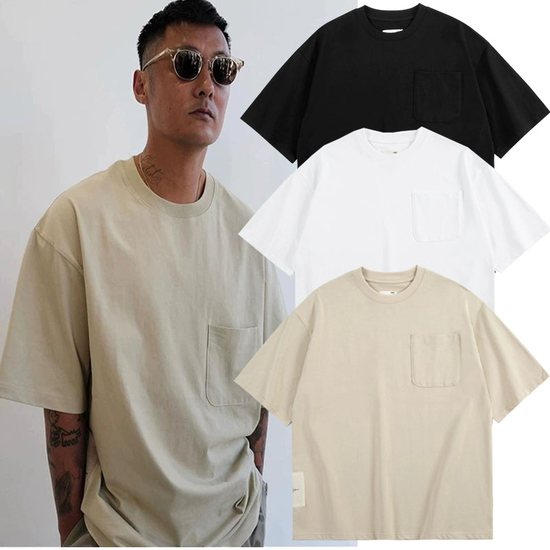 10th Anniversary Joint Heavy-weight Same Style Pocket Short-sleeved T-shirt