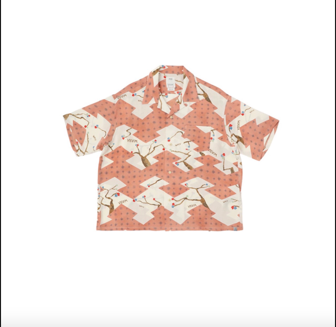 CROSBY HICHI NAKAMURA HAND-DYED HAWAII BLOSSOM RICH SHORT-SLEEVED SHIRT