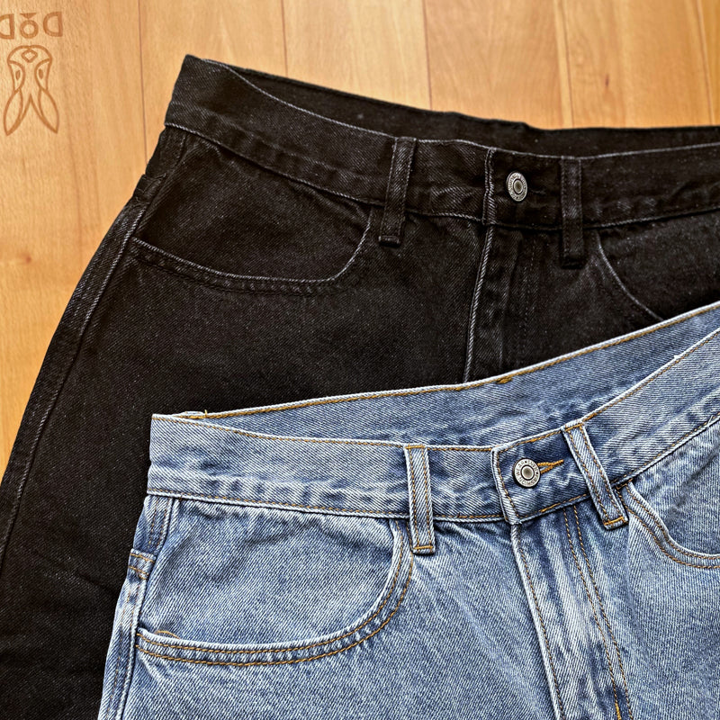 American-style simple loose straight-leg pants, plain overalls, versatile washed jeans, youth skateboard pants, trousers, men