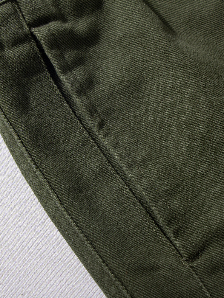 Cotton Work Pants – Drawstring Waist & Relaxed Fit