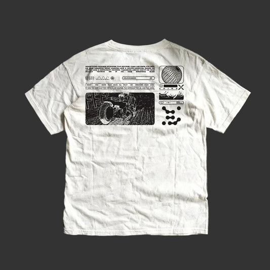 American Retro Letter Print T-Shirt - 220G Short Sleeve & 260G Long Sleeve Streetwear Tee for Men
