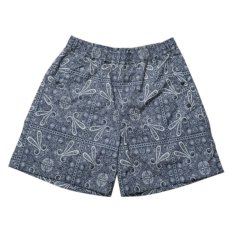 Cashew flower drawstring casual sports beach shorts
