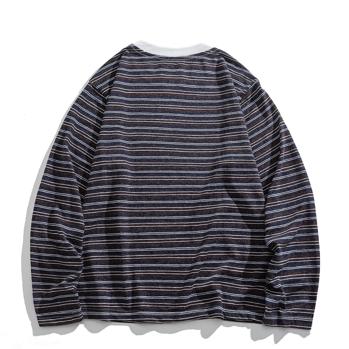 Japanese Vintage Stripe Long-Sleeve T-Shirt – Relaxed Unisex Base Layer Top | Yamalinclothes