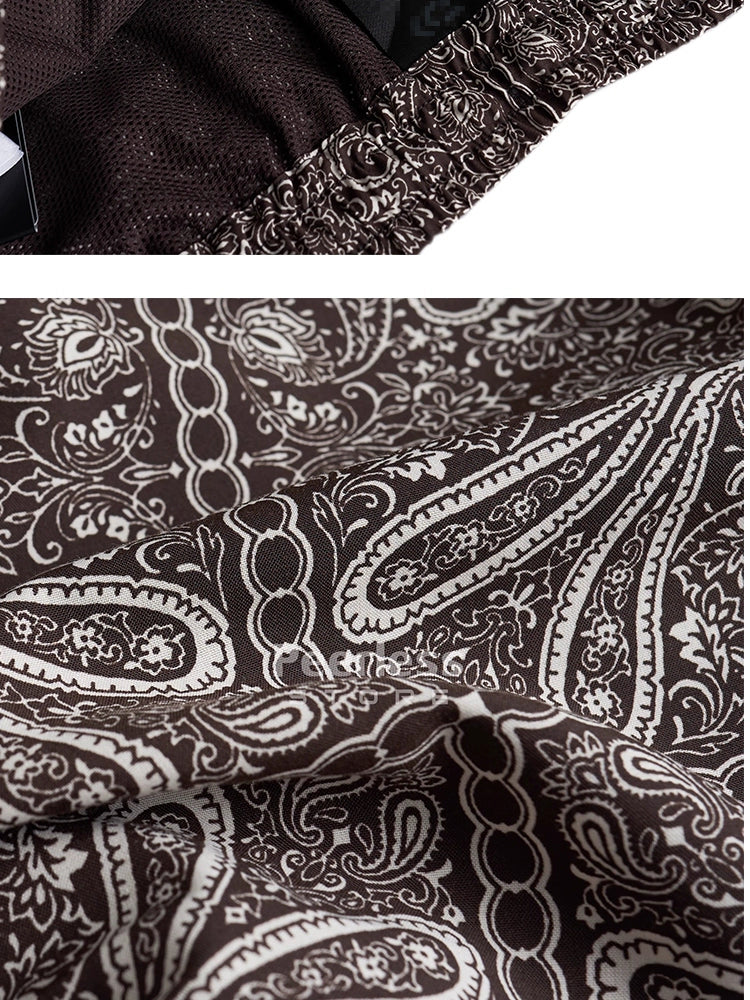 24SS DAIWA PIER39 Japanese cashew pattern summer men's and women's versatile loose casual drawstring shorts