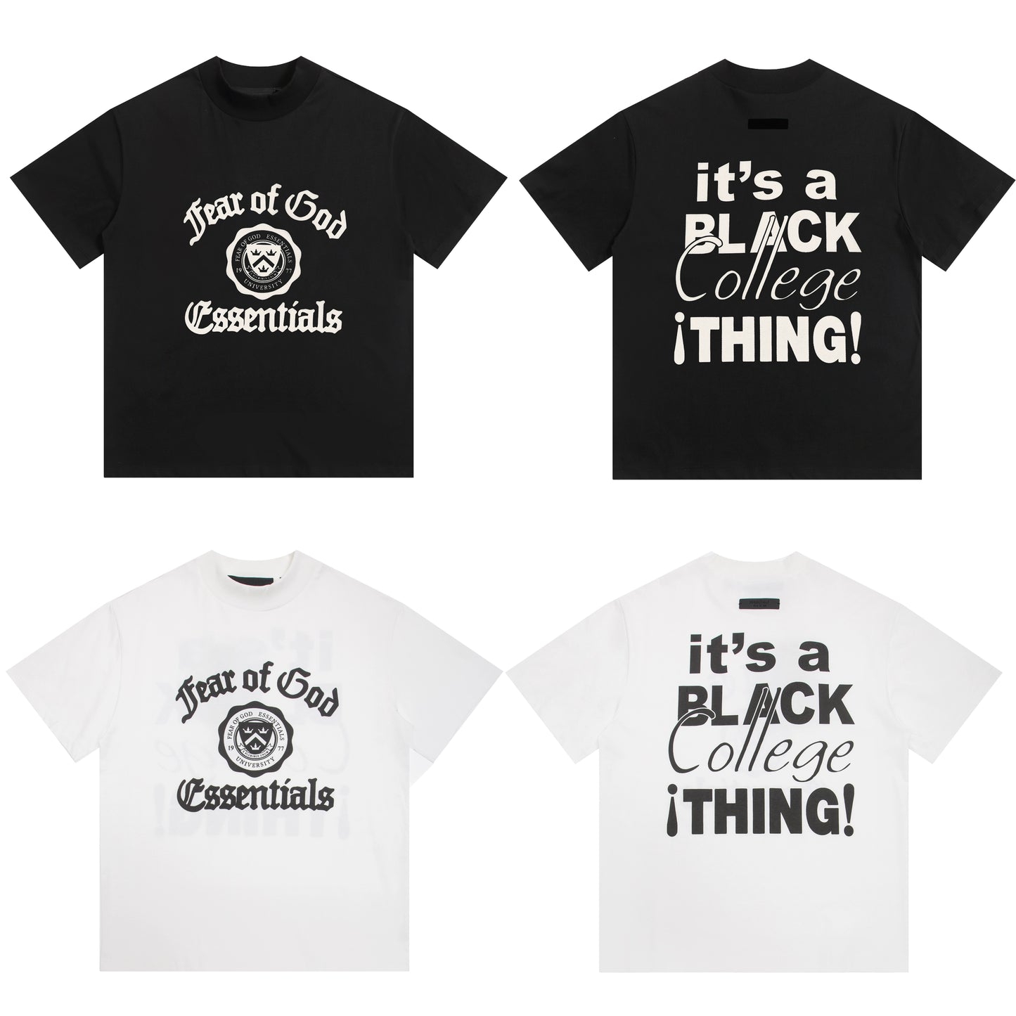 Alphabet Badge American loose casual summer short-sleeved T-shirt