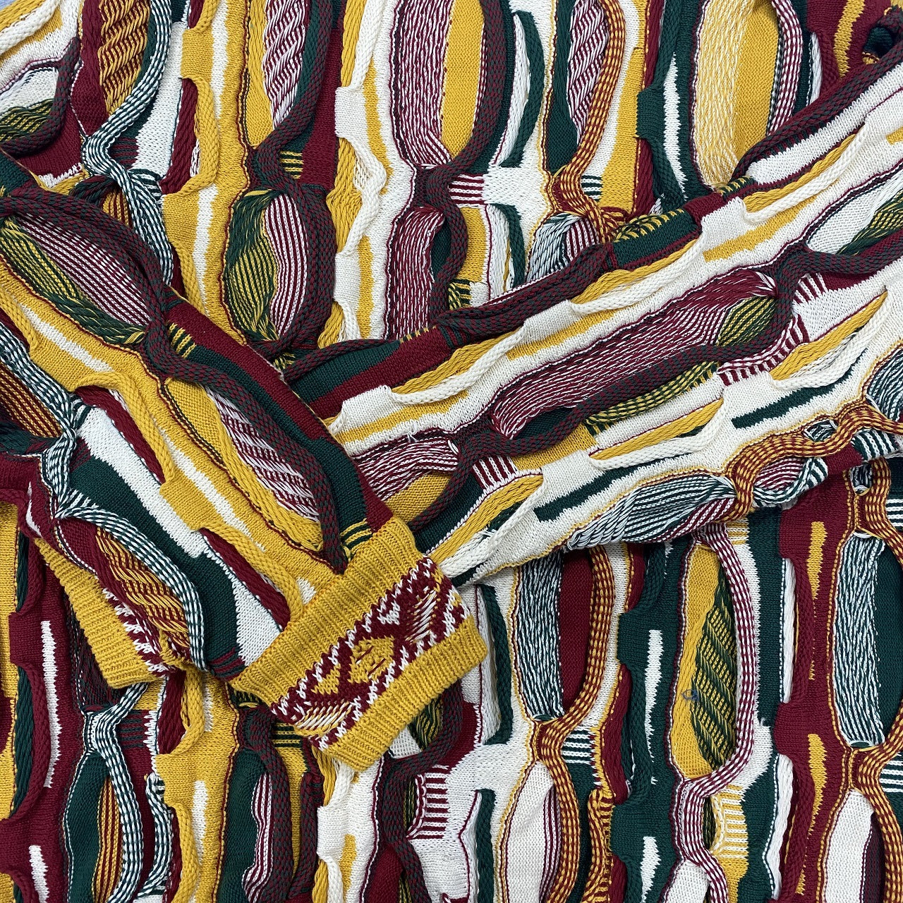 Kapital Bitter-Melon Patchwork Sweater – Vintage Pop Knit Crewneck (Unisex)